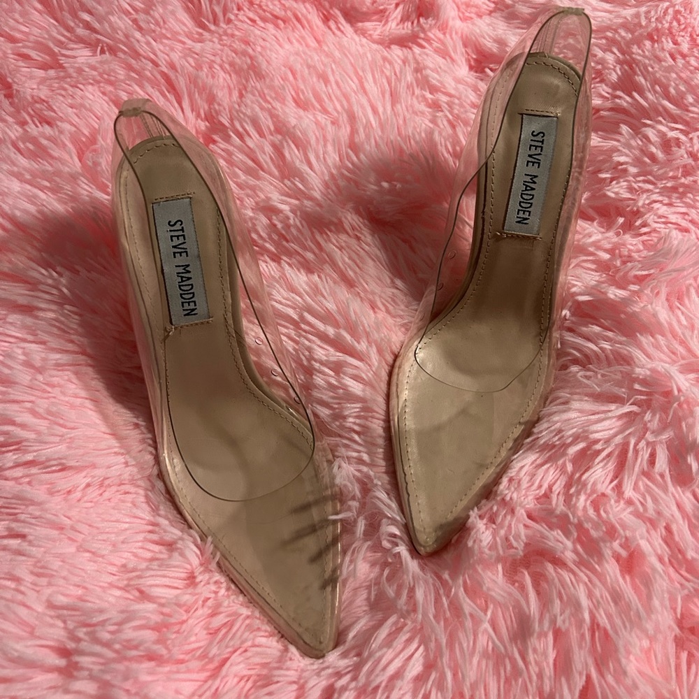 Steve Madden Clear Heels